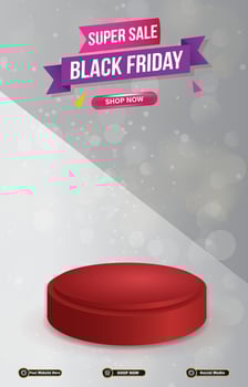 super sale discount template banner vector