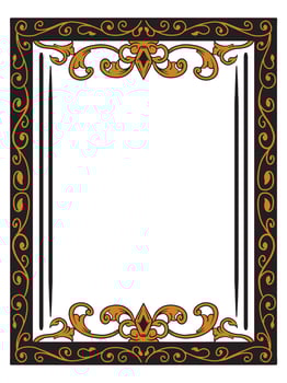 Elegant Floral Border for Bridal Shower Invitations vector