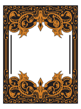 Grand Ornamental Frame for Gala and Wedding Invitations vector