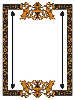 Elegant Swirl Wedding Frame for Romantic Invitations vector