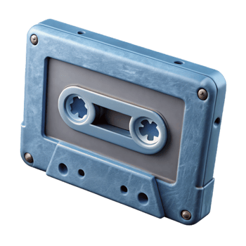 wonderful traditional Cassette Tape Side View Cutout detailed png