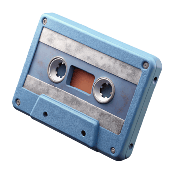 beautiful contemporary Cassette Tape Side View Cutout authentic png