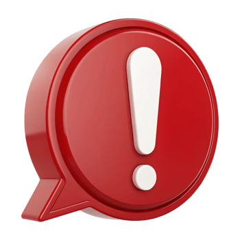 Minimalistic 3D red chat symbol isolated on transparent background png