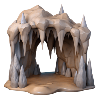 wonderful modern Cave Stalactites Hanging Formations Dimly Lit Cutout high resolution png