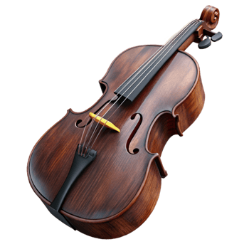 serene modern Cello Dark Wood Finish Isolated Element Cutout original png