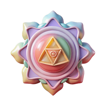 impressive vintage Chakra Symbols Pastel Colors Cutout on Transparent Background professional png