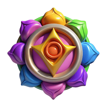 vibrant traditional Chakra Symbols Vibrant Colors Isolated png