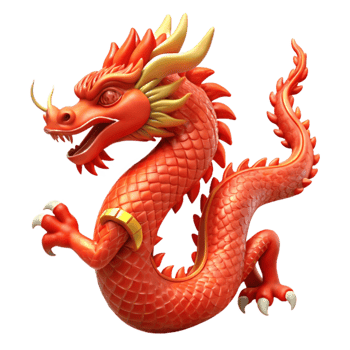 magnificent contemporary Chinese New Year Dragon Silhouette Cutout authentic png