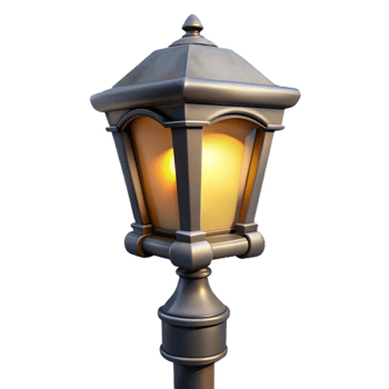 dramatic traditional City Street Light Night Illumination Transparent Background authentic png