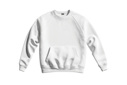 White sweatshirt mockup casual design png