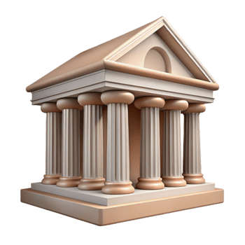 beautiful modern Classical Building Facade Corinthian Columns Transparent Background exclusive png