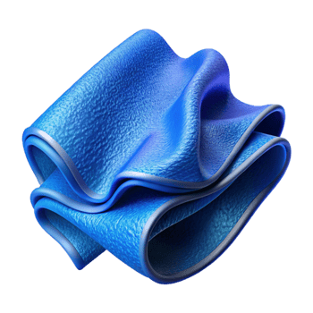elegant contemporary Cleaning Cloth Microfiber Blue Transparent Background authentic png