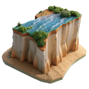 wonderful minimalist Coastal Erosion Cutout Cliff Face exclusive png