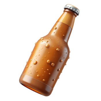 magnificent rustic Cold Beer Bottle with Water Droplets Isolated high quality png