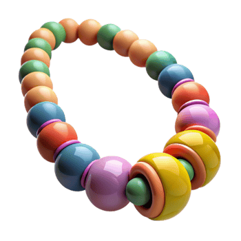 wonderful traditional Colorful Beaded Necklace Close Up Transparent Background high resolution png