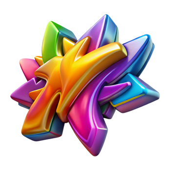 wonderful modern Colorful Throwup Graffiti Isolated png
