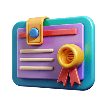 stunning creative Colorful Webinar Certificate with Ribbon Isolated detailed png