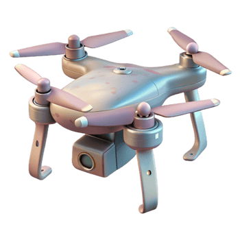 Commercial Drone Front View Transparent png