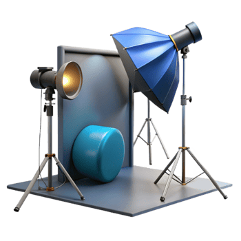 stunning contemporary Commercial Photography Lighting Professional Setup Transparent Background png