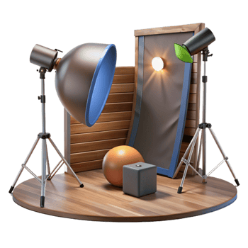 extraordinary minimalist Commercial Photography Lighting Professional Setup Transparent Background authentic png