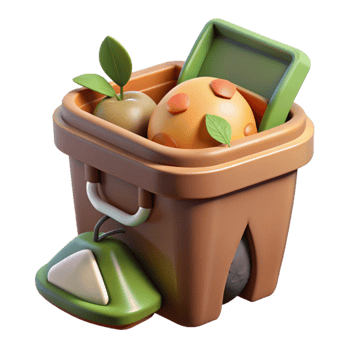 Composting Process Cutout Organic Waste png