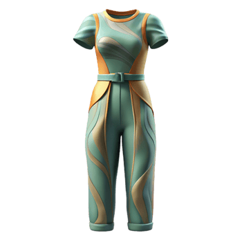 extraordinary abstract Conceptual Jumpsuit Streamlined Design Cutout detailed png