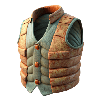 extraordinary vintage Conceptual Vest Layered Texture Cutout png