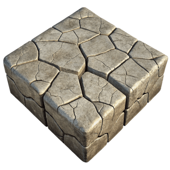 dramatic rustic Concrete Pavement Texture Cracked Surface Transparent Background high resolution png