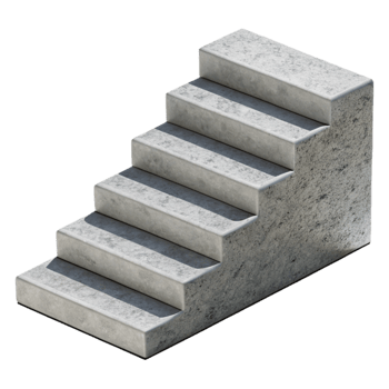 extraordinary rustic Concrete Steps Minimalist Design Transparent Background authentic png