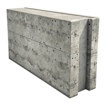 impressive minimalist Concrete Wall Section Textured Surface Transparent Background professional png
