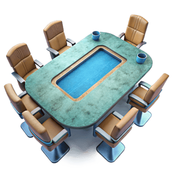 beautiful modern Conference Room Table Top View Cutout genuine png