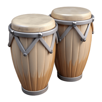 serene classic Conga Drums Side View Transparent Background Cutout high quality png