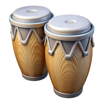 magnificent abstract Conga Drums Side View Transparent Background Cutout genuine png