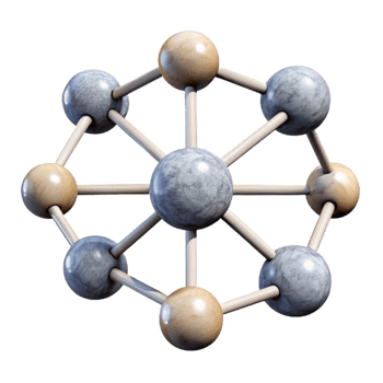 stunning creative Connected Nodes Network Transparent Background high quality png