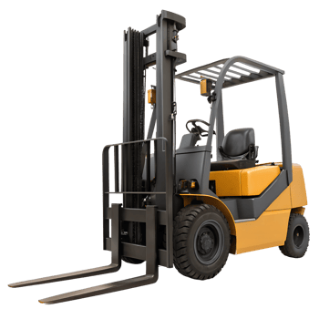 Forklift Truck for Warehouse Use Isolated on Transparent Background png