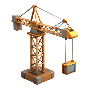 magnificent creative Construction Crane Side View Cutout original png