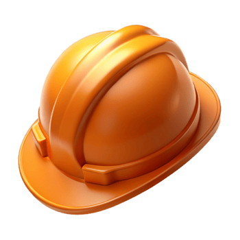 beautiful classic Construction Helmet Orange Hard Hat Cutout premium png