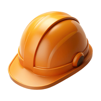 extraordinary minimalist Construction Helmet Orange Hard Hat Cutout original png