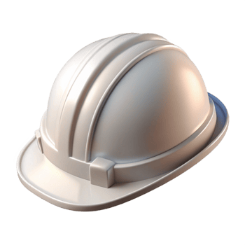 beautiful abstract Construction Helmet White Front View Transparent png