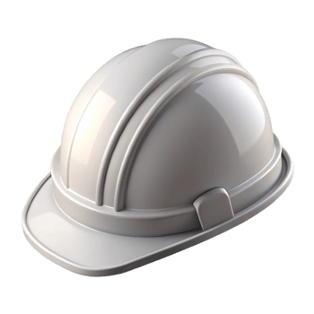 elegant rustic Construction Helmet White Front View Transparent original png