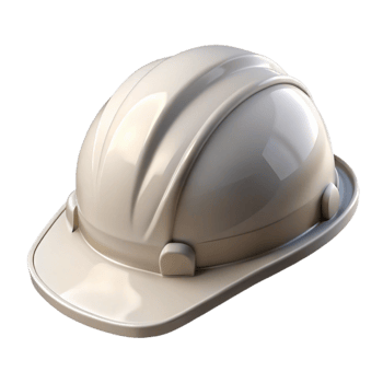 serene artistic Construction Helmet White Front View Transparent high resolution png