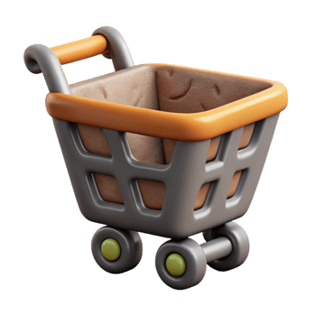 vibrant contemporary Consumer Behavior Icon Shopping Cart Cutout exclusive png