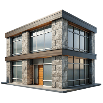 elegant artistic Contemporary Building Facade Stone Cladding Transparent authentic png