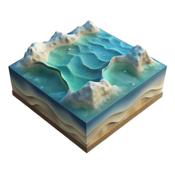 stunning creative Continental Shelf Isolated Shallow Ocean Floor exclusive png