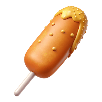 stunning contemporary Corn Dog Crispy Batter on a Stick Transparent genuine png