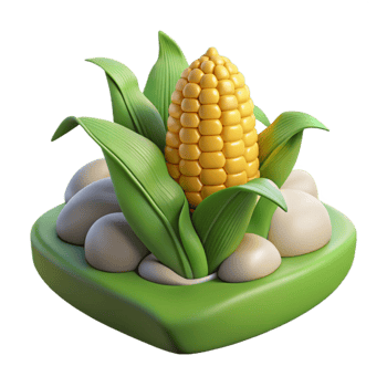 stunning classic Corn Field Landscape Transparent premium png
