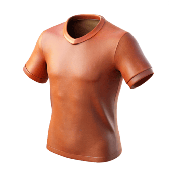 elegant modern Cotton T Shirt Side Seam Detail Isolated premium png