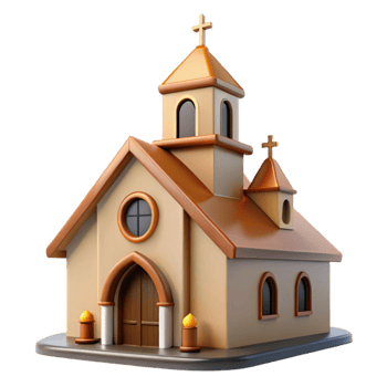 dramatic contemporary Country Church Transparent Background authentic png