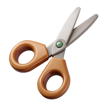 beautiful traditional Craft Scissors Sharp Blades Transparent Background original png