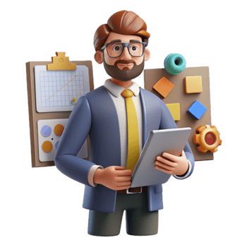 stunning contemporary Creative Director with Team and Mood Board Cutout genuine png